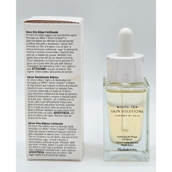 Elizabeth Arden White Tea Skin Solutions Fortifying Bi Phase Oil Serum 30ml/1oz - Picture 4 of 5